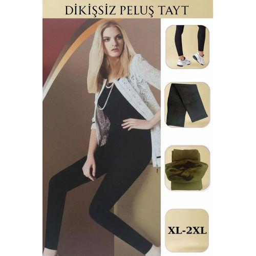 Dikişsiz Ayaksız Pelüş Tayt