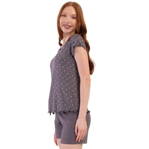 Vıscon V Yaka Kısa Kol Şortlu Pijama Takım K409290
