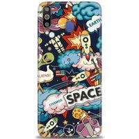 Samsung Galaxy M30 Kılıf HD Baskılı Kılıf - Space + Tam Ekran Koruyucu