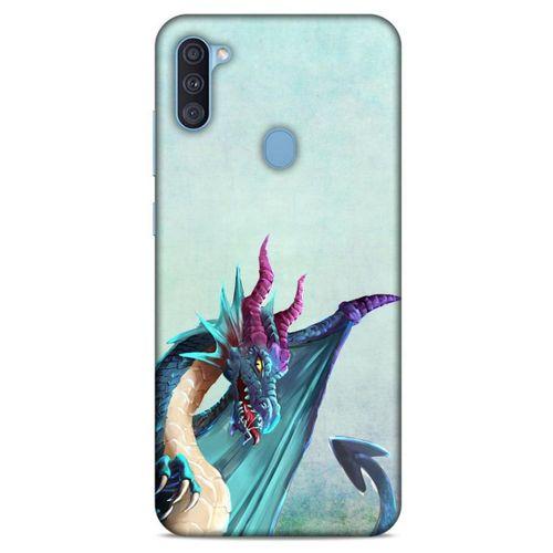 Samsung Galaxy A11 Kılıf Dragons (19) Kılıfları Mavi Ejderha