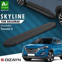 S-Dizayn Hyundai Tucson 3 Skyline Siyah Yan Basamak 173 Cm 2015-2020 A+ Kalite