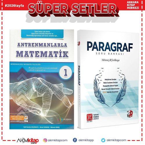 Antrenmanlarla Matematik 1 ve 3D Yayınları Paragraf Soru Bankası Seti 2 Kitap