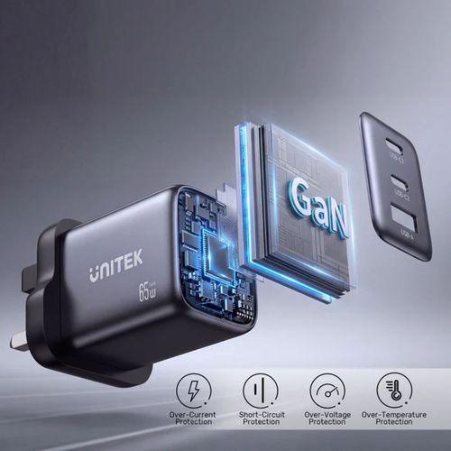 UNITEK 65W MAX GAN SARJ ISTASYONU (P1130ABK01-EU)