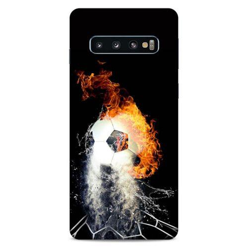Lopard Samsung Galaxy S10 Uyumlu Kılıf FireX (35) Fit Design Kılıf Futbol