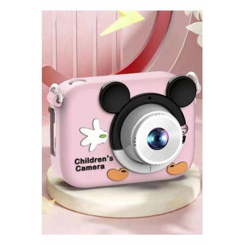 Mini 1080p Hd Çocuk Kamera Dijital Fotoğraf Makinesi 2.0 Inç Ekran 5 Adet Oyun Pembe