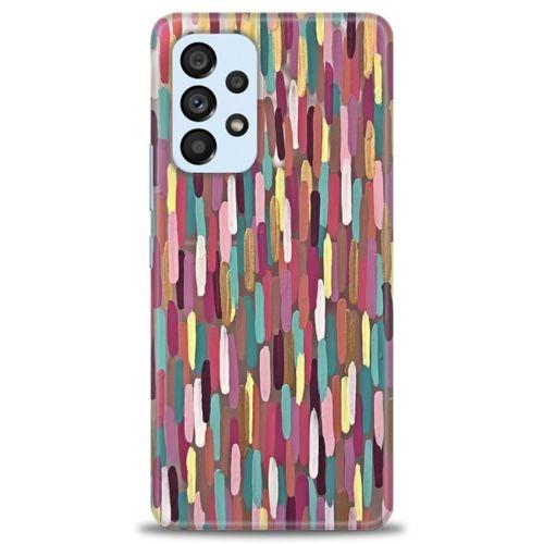 Samsung Galaxy A73 5G Kılıf HD Baskılı Kılıf - Renk Renk + Tam Ekran Koruyucu