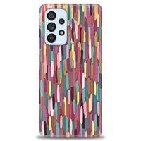 Samsung Galaxy A73 5G Kılıf HD Baskılı Kılıf - Renk Renk + Tam Ekran Koruyucu