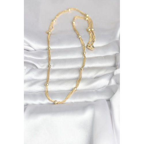 CM 14K Gold Renk Topçuk Model 60 cm Kadın Kolye