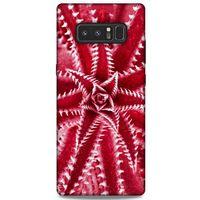 Lopard Samsung Galaxy Note 8 Uyumlu Kılıf Bahar (27) Tasarımlı Kılıf Kırmızı