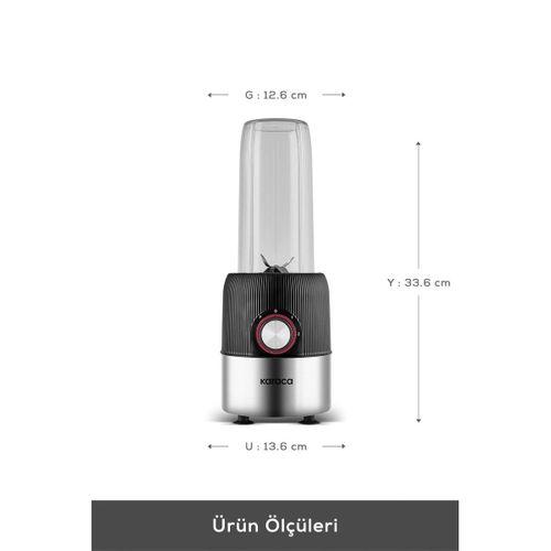 Karaca Blend & Rush Inox Personal Kişisel Smoothie Blender Black