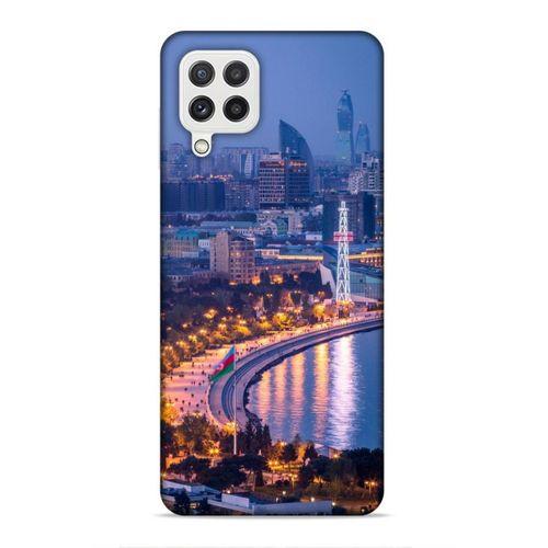 Samsung Galaxy A22 Uyumlu Kılıf Azarbaijan (29) Arka Koruma Kılıfı Akşam Şehir
