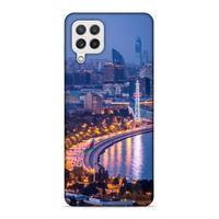 Samsung Galaxy A22 Uyumlu Kılıf Azarbaijan (29) Arka Koruma Kılıfı Akşam Şehir