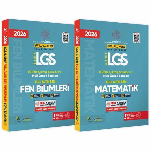 2026 8 Sınıf Full LGS Altın Seri (FULAS) MEB Çıkmış Modüler Soru Bankası Seti Çözümlü SAYISAL SET