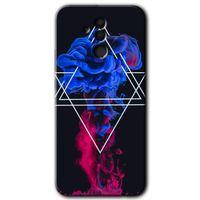 MRCİLETİSİM Huawei Mate 20 Lite Kılıf HD Desen Baskılı Arka Kapak + Temperli Cam - Mekanik Duman 1