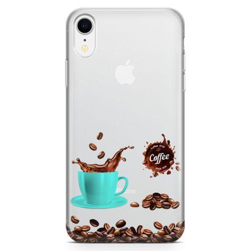 Apple iPhone XR Kılıf Coffe Time Arka Kapak Koruma Desenli Full Koruyucu