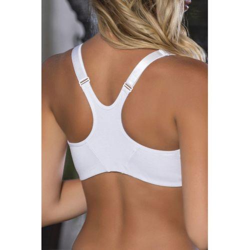 Beyaz Önden Fermuarlı Pamuklu Sütyen,Günlük ve Medikal Kullanım İçin, Kadın İç Giyim