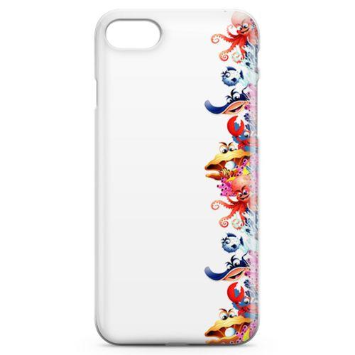 Apple iPhone SE 2020 Kılıf Ahtapot Nemo Mercan Arka Kapak Koruma Desenli Full Koruyucu