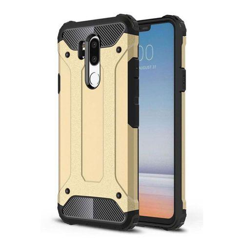 LG G7 Kılıf Koruyucu Çift Katmanlı Armor Case Siyah Renk