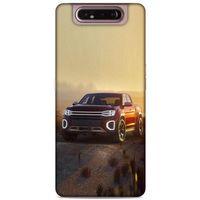 Lopard Samsung Galaxy A80 Uyumlu Kılıf PickUpX (40) Fit Silikon Kılıf Mor