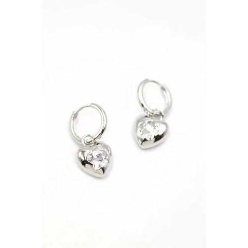 Kalp Küpe - Gümüş