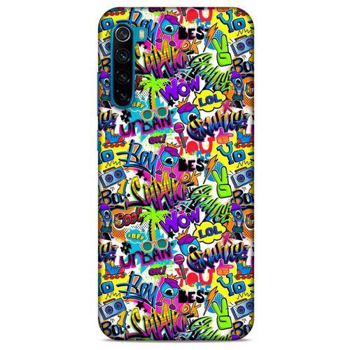 Graffitix (22) Desenli Silikon Kapak Xiaomi Redmi Note 8T Kılıf