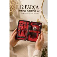 Paslanmaz Çelik Uçlu 17 Parça Profesyonel Manikür Ve Pedikür Seti