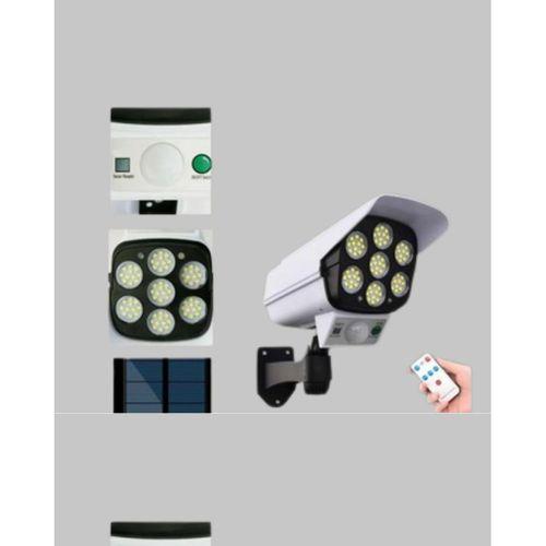 Uzaktan Kumandalı Güneş Enerjili Led Güvenlik Lambası Kamera Tipi Hareket Sensörlü