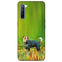 Oppo Reno 3 Kılıf Köpek Kıyafetleri (26) Tpu Silikon Kılıf Jack Russell Yağmurluk
