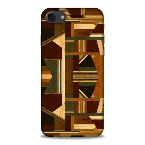 Lopard Apple Iphone 7 Uyumlu Kılıf Wood'X (42) Rugged Armor Kılıf Desenli