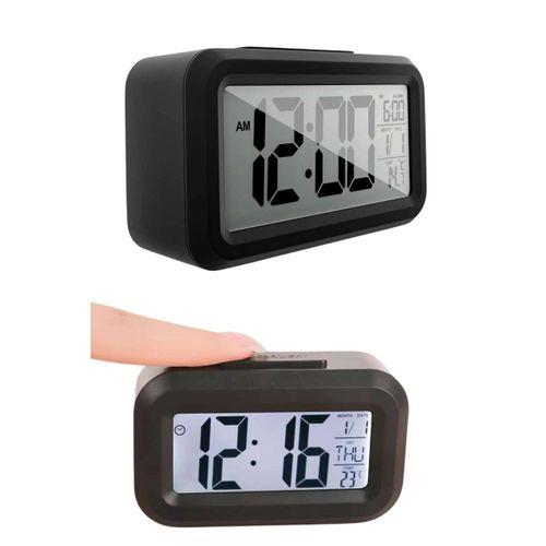 Gece Dijital Masa Saati Dijital Alarmlı Led Ekran Pilli Çalar Saat