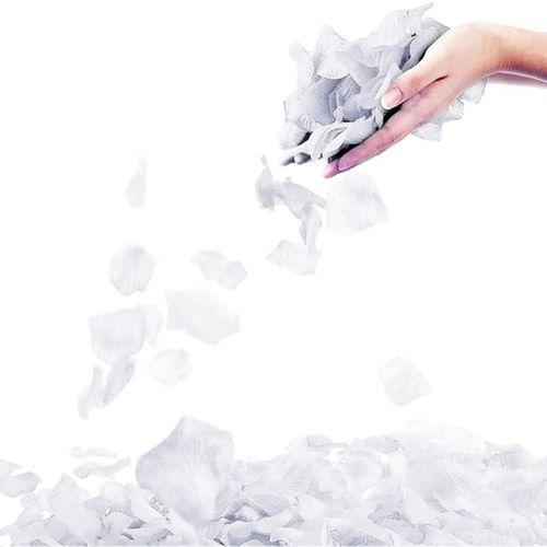 Nessiworld Beyaz Renk Gül Yaprağı Şekilli Konfeti 5 Paket 500 Adet