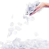 Nessiworld Beyaz Renk Gül Yaprağı Şekilli Konfeti 5 Paket 500 Adet