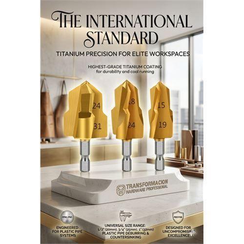 Profesyonel PPRC & PVC Boru Açma Havşa Seti | Kusursuz Havşa Pah Açma Aparatı Diş Açma Uçları