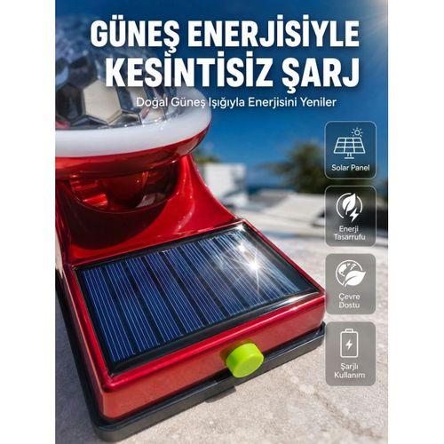 Taşınabilir Solar Led Parti Lambası Usb Şarjlı Renkli Dekoratif Aydınlatma