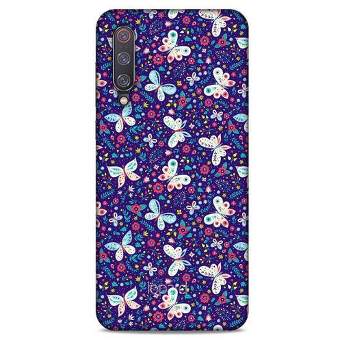 Xiaomi Mi 9 Kılıf Kelebek Etkisi (3) Kapak Kırmızı Lacivert