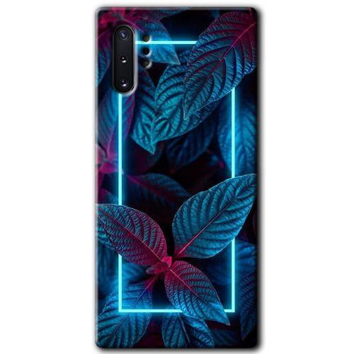 Galaxy Note 10 Plus Kılıf HD Desen Baskılı Arka Kapak - Mekanik Yaprak 4 + Kırılmaz Cam