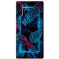 Galaxy Note 10 Plus Kılıf HD Desen Baskılı Arka Kapak - Mekanik Yaprak 4 + Kırılmaz Cam