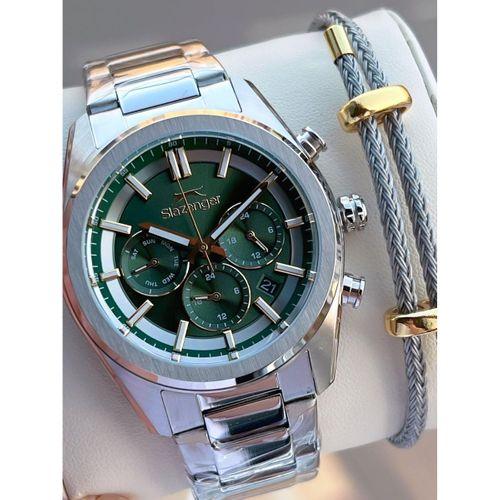 Slazenger İtalyan Tasarım Bileklik Hediyeli 2 Yıl Garantili 10 Atm Çelik Erkek Kol Saat ESL.Y2554.6