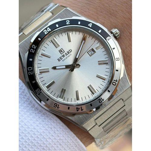 Reward Çelik Kordon 5 Atm Suya Dayanıklı Takvimli Kadran 2 Yıl Garantili Erkek Kol Saati FT.GL.M01.1