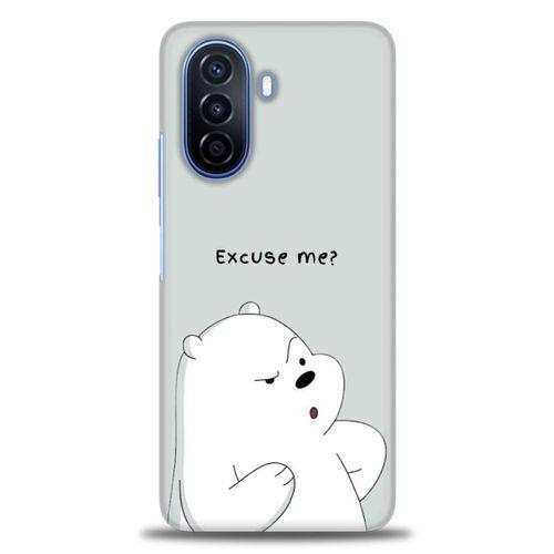 Huawei Nova Y70 Kılıf HD Baskılı Kılıf - Excuse Me + Tam Ekran Koruyucu