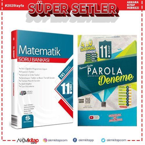 Bilgi Sarmal 11.Sınıf Matematik Soru Bankası ve Evrensel 4 lü Sarmal Deneme Seti 2 Kitap