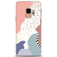 Samsung Galaxy S9 Kılıf HD Baskılı Kılıf - Yaprak ve Benekler + Tam Ekran Koruyucu