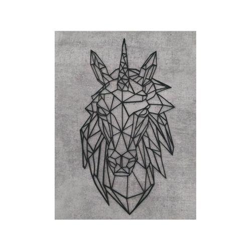 Düşük Poligon Tek Boynuzlu At Siluet Kafa (Bu ürün Sadece Plastik parçadır - Almadan Önce Soru Sorabilirsiniz)