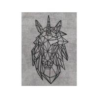 Düşük Poligon Tek Boynuzlu At Siluet Kafa (Bu ürün Sadece Plastik parçadır - Almadan Önce Soru Sorabilirsiniz)