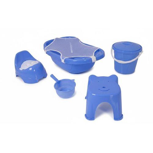 ALACA Bebek Banyo seti Fileli Mavi