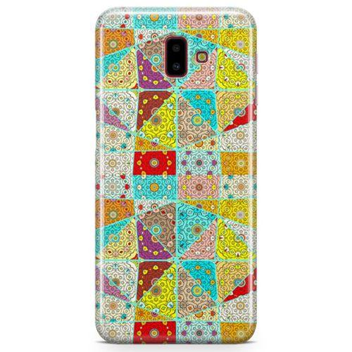 Samsung Galaxy J6 Plus Kılıf Teferruat Arka Kapak Koruma Desenli Full Koruyucu
