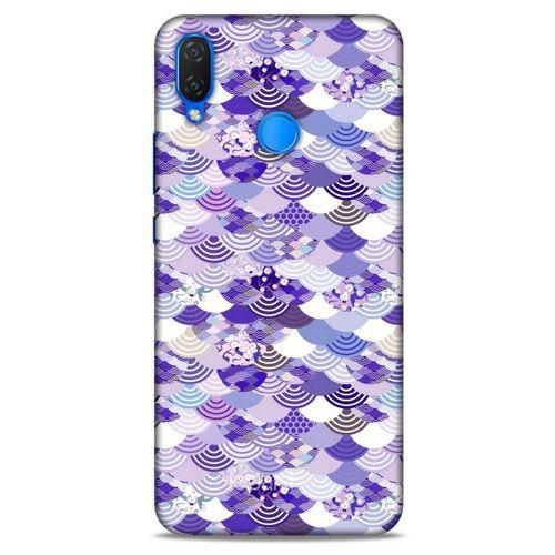 Huawei Psmart 2019 Kılıf Pastel Renkler (15) Antişok Kılıf Mor Beyaz