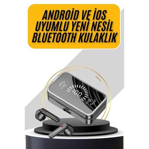 İos Android Uyumlu Bluetooth Kulaklık Kablosuz Kulaklık Yüksek Basslı