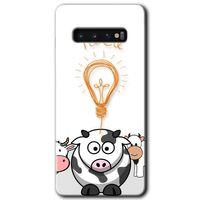 Galaxy S10 Kılıf HD Desen Baskılı Arka Kapak - İdea Lamp + Kırılmaz Cam