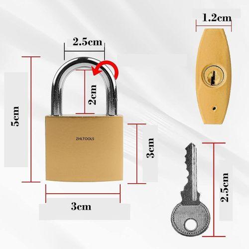 Zhltools 30mm Dolap Çanta Bavul Kilidi Asma Kilit